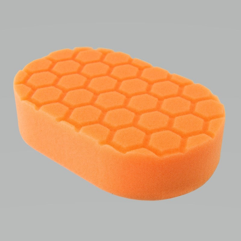 Chemical Guys Hex-Logic Medium Cutting Hand Applicator Pad – Orange – 3in x 6in x 1in on Sale