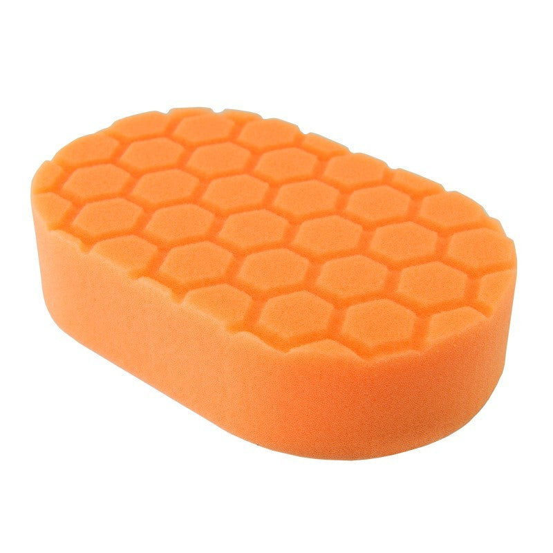 Chemical Guys Hex-Logic Medium Cutting Hand Applicator Pad – Orange – 3in x 6in x 1in on Sale