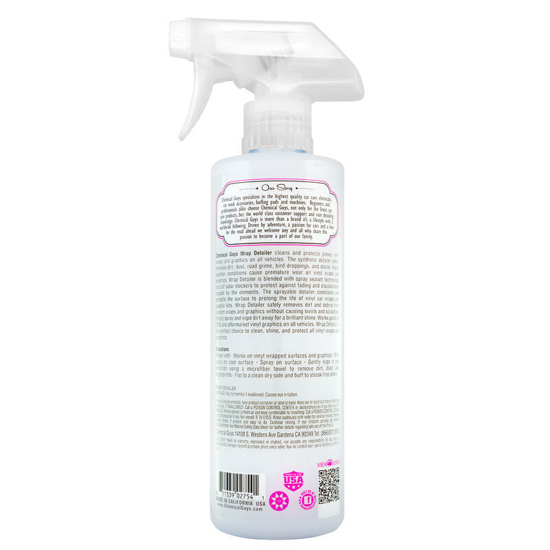 Chemical Guys Wrap Detailer Gloss Enhancer & Protectant for Vinyl Wraps – 16oz Online Hot Sale