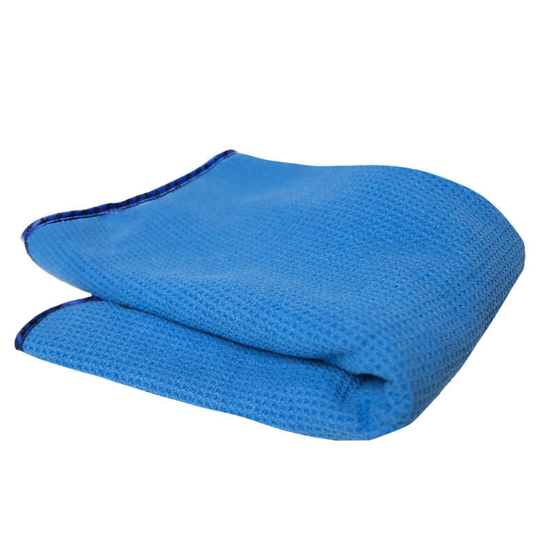 Chemical Guys Waffle Weave Glass & Window Microfiber Towel – 24in x 16in – Blue Hot on Sale