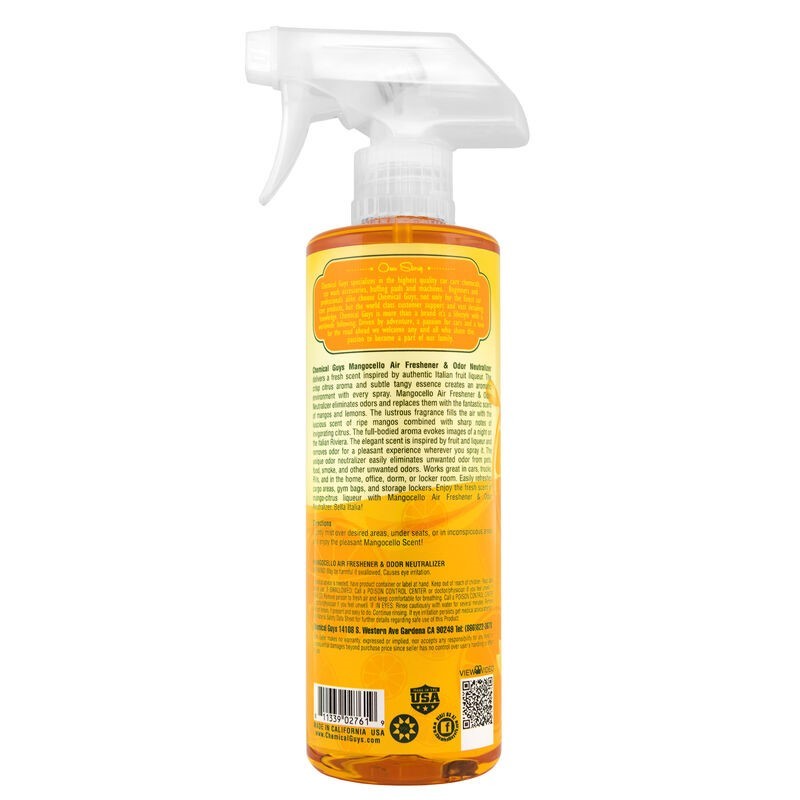 Chemical Guys Mangocello Mango Lemon Fusion Air Freshener & Odor Eliminator – 16oz Online Hot Sale