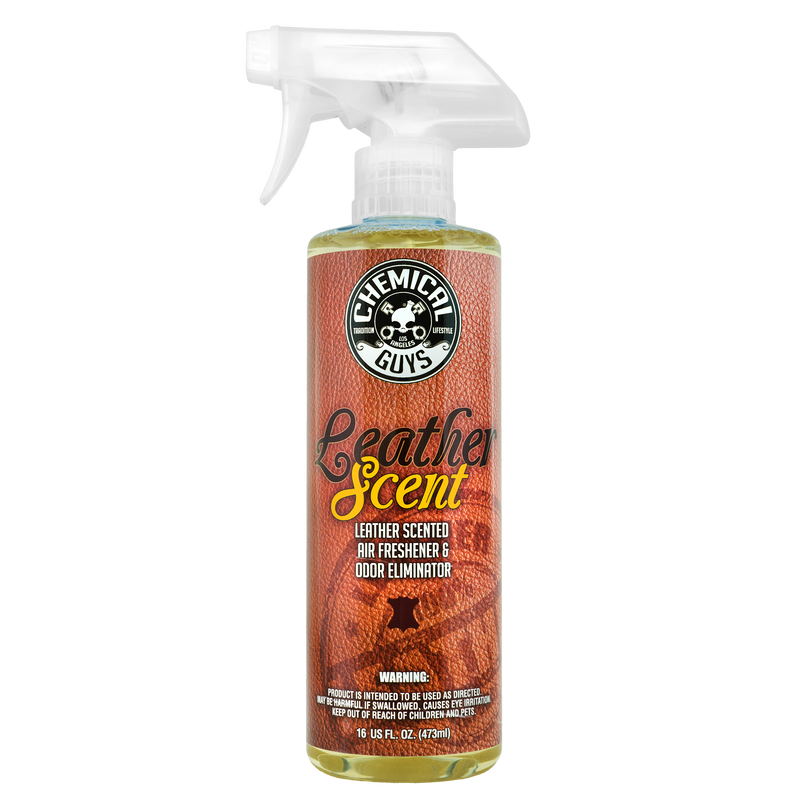 Chemical Guys Leather Scent Air Freshener & Odor Eliminator – 16oz on Sale