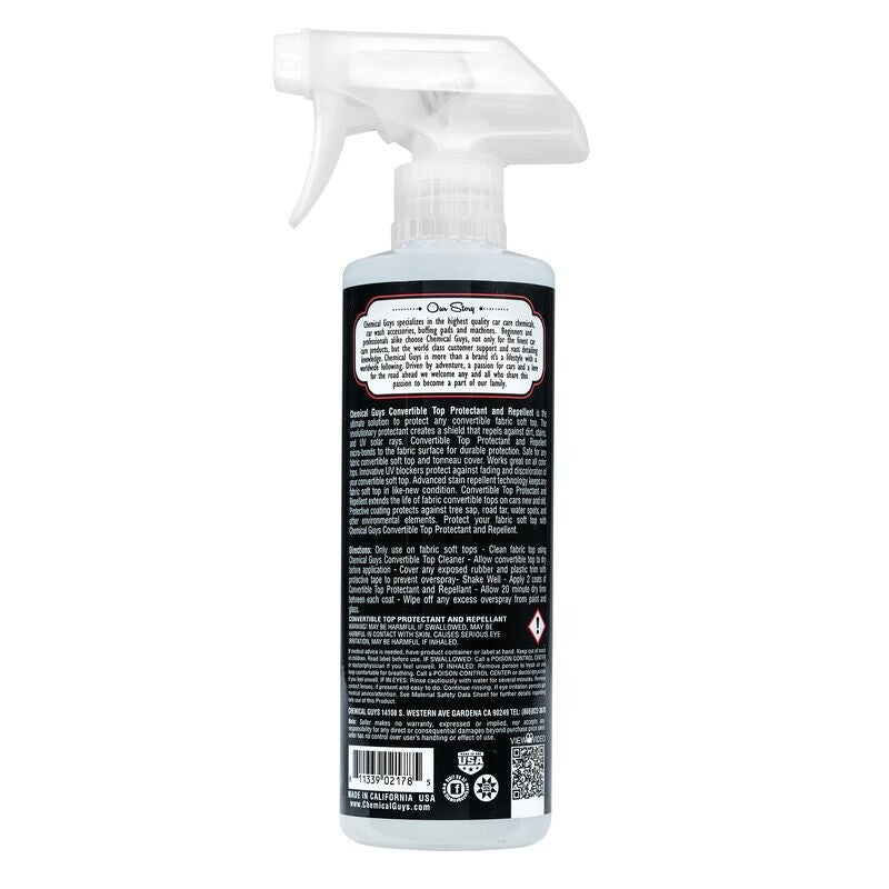 Chemical Guys Convertible Top Protectant & Repellent – 16oz Supply