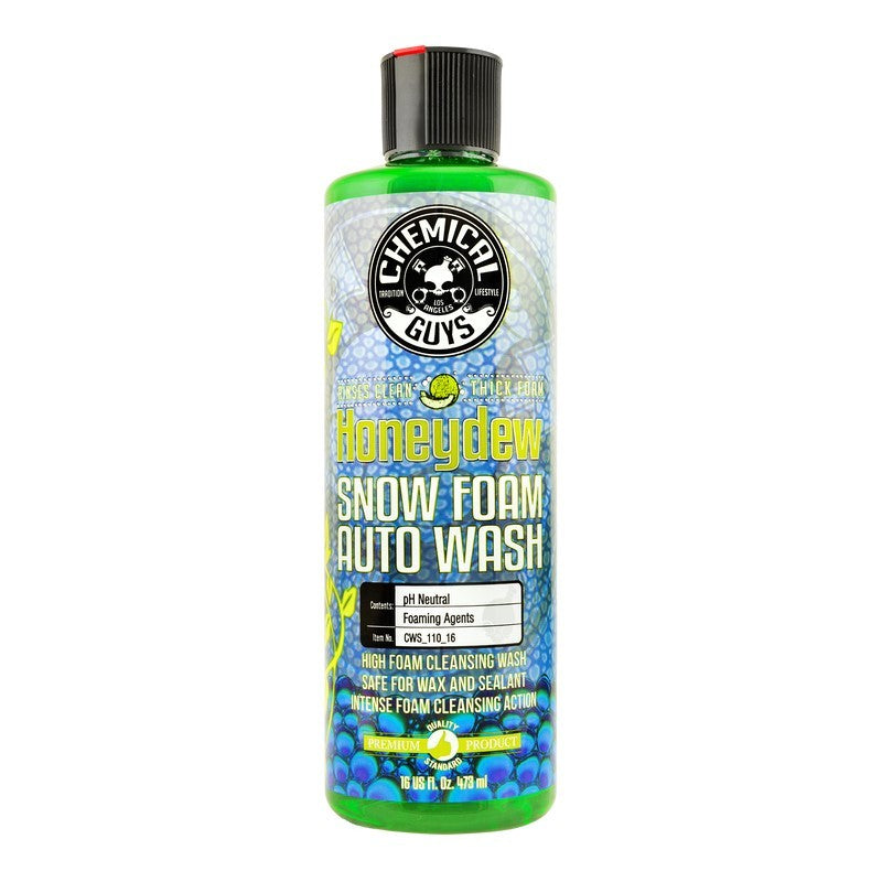 Chemical Guys Honeydew Snow Foam Auto Wash Cleansing Shampoo – 16oz Supply