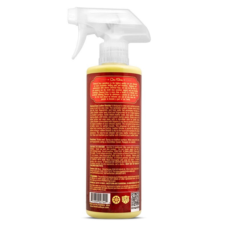 Chemical Guys Leather Quick Detailer Care Spray – Matte Finish – 16oz Fashion