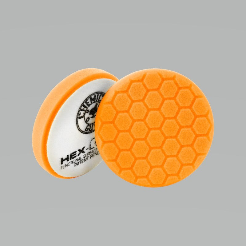 Chemical Guys Hex-Logic Self-Centered Medium-Heavy Cutting Pad – Orange – 4in Supply