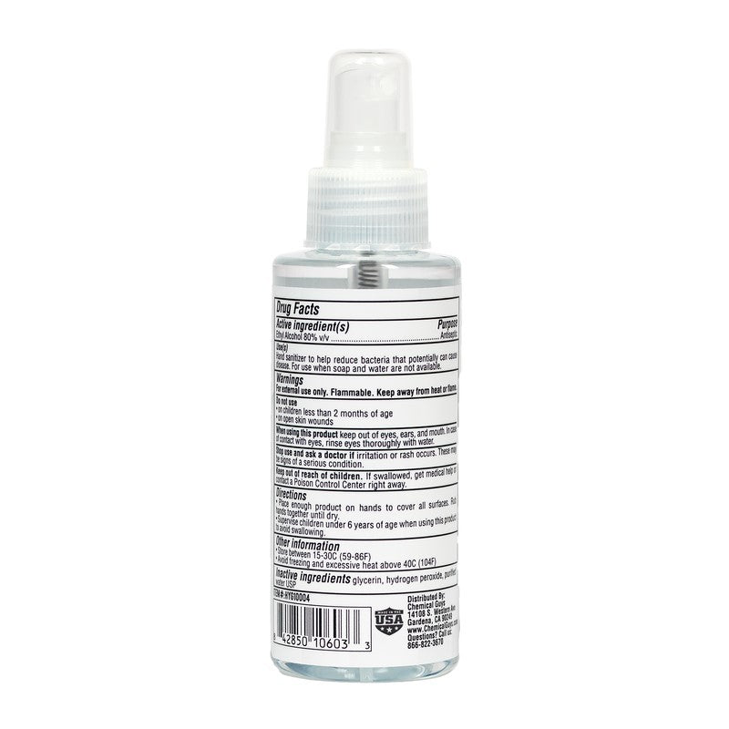 Chemical Guys Alcohol Antiseptic 70 Percent Topical Solution Hand Sanitizer – 4oz Discount