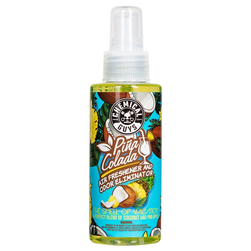 Chemical Guys Pina Colada Air Freshener & Odor Eliminator – 4oz Supply