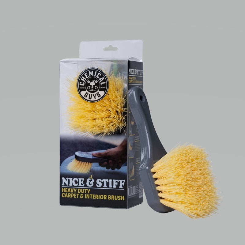 Chemical Guys Stiffy Brush For Carpets & Durable Surfaces – Yellow on Sale