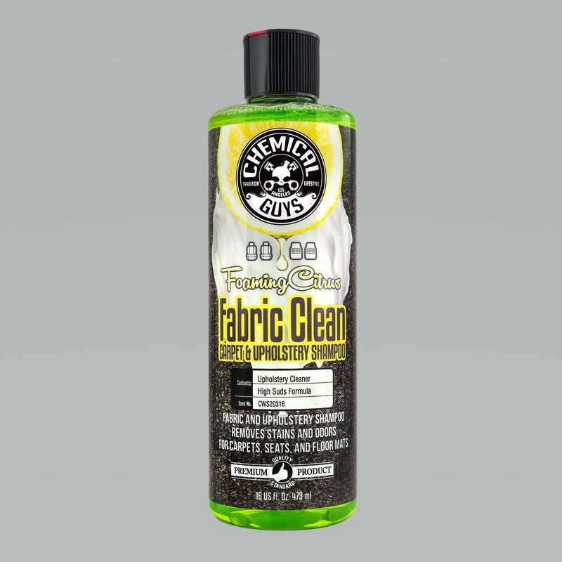 Chemical Guys Foaming Fabric Clean Carpet/Upholstery Shampoo & Odor Eliminator – 16oz Sale