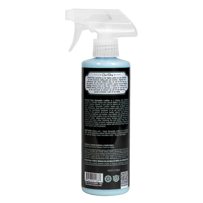Chemical Guys Sprayable Leather Cleaner & Conditioner In One – 16oz Hot on Sale