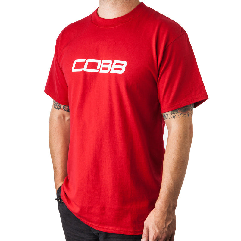 Cobb Tuning Logo Mens T-Shirt (Red) – Small Online now