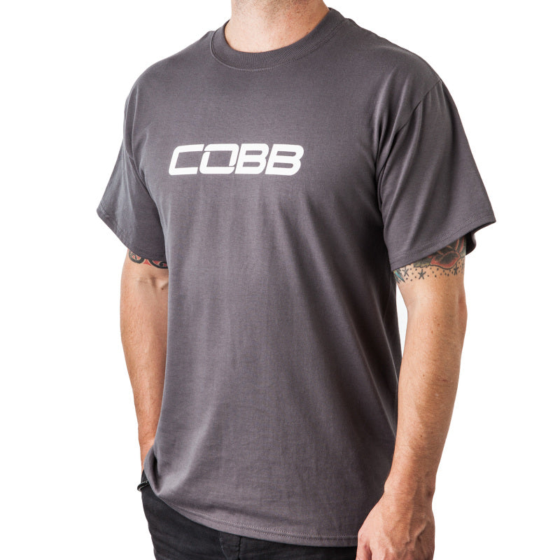 Cobb Tuning Logo Mens T-Shirt (Gray/White Logo) – XX-Large Hot on Sale